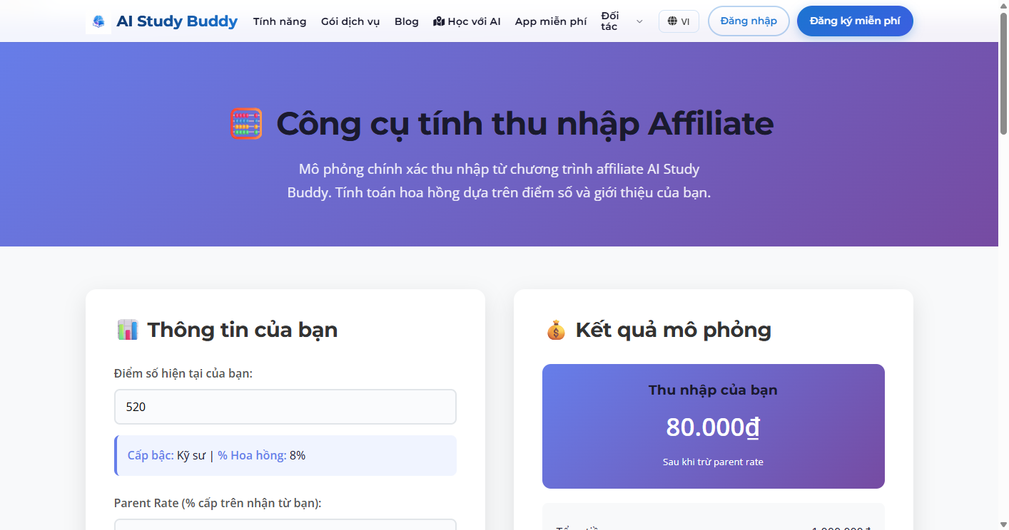 Máy tính Affiliate
