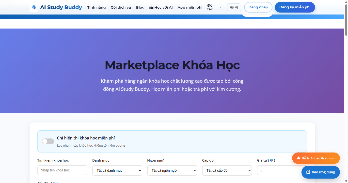 Marketplace công khai