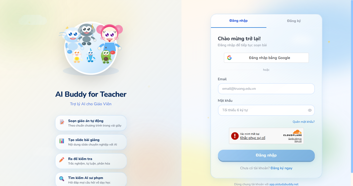 Đăng nhập Teacher Portal trên desktop